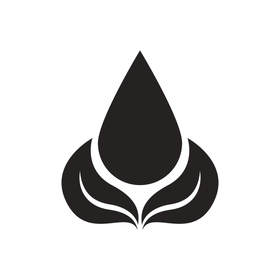 leaves icon solid, glyph, black. vector