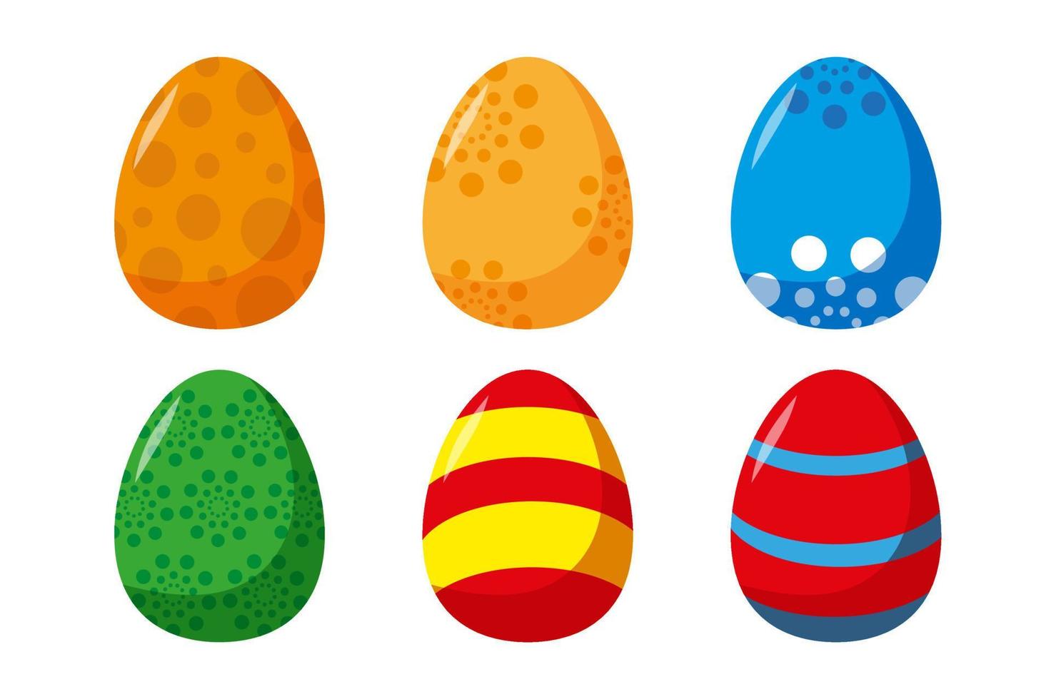 easter eggs design vector