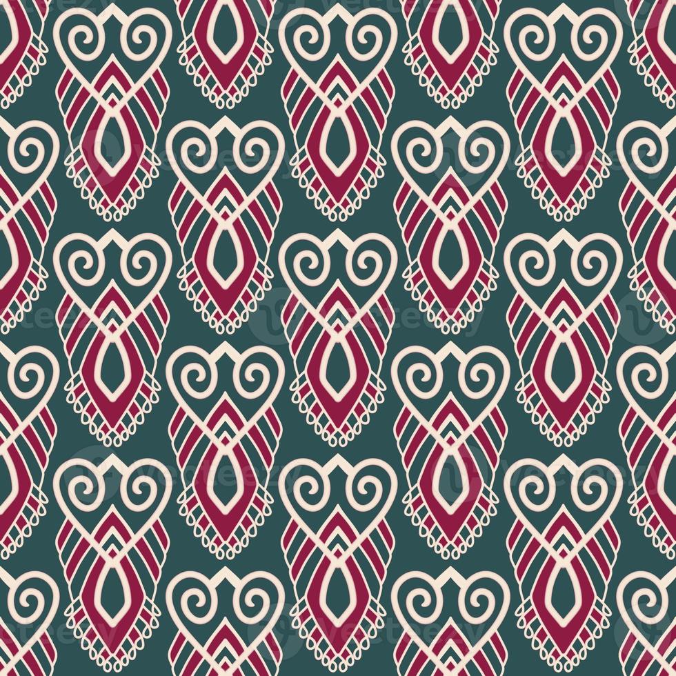 étnico ikat patrones geométrico nativo tribal boho motivo azteca textil tela alfombra mandalas africano americano India flor foto