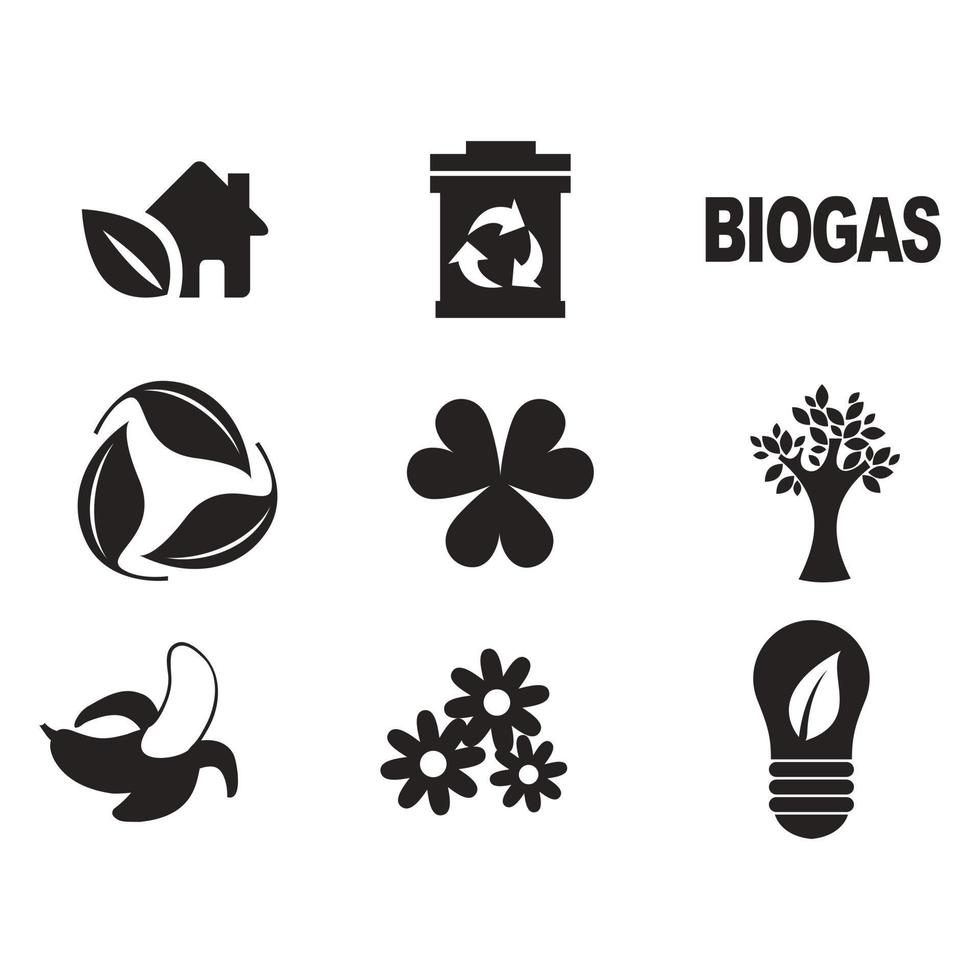 Environmental Issues icon set. Collection of Environment and Climate related vector glyph icons