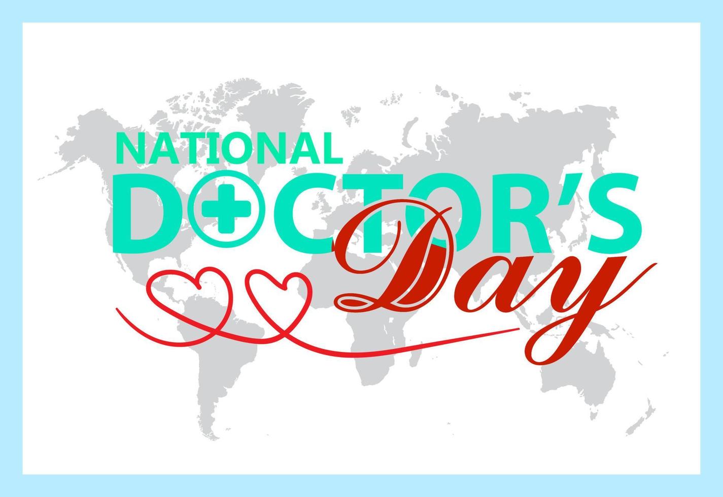 national doctor's day, suitable for background, banner, poster, website vector