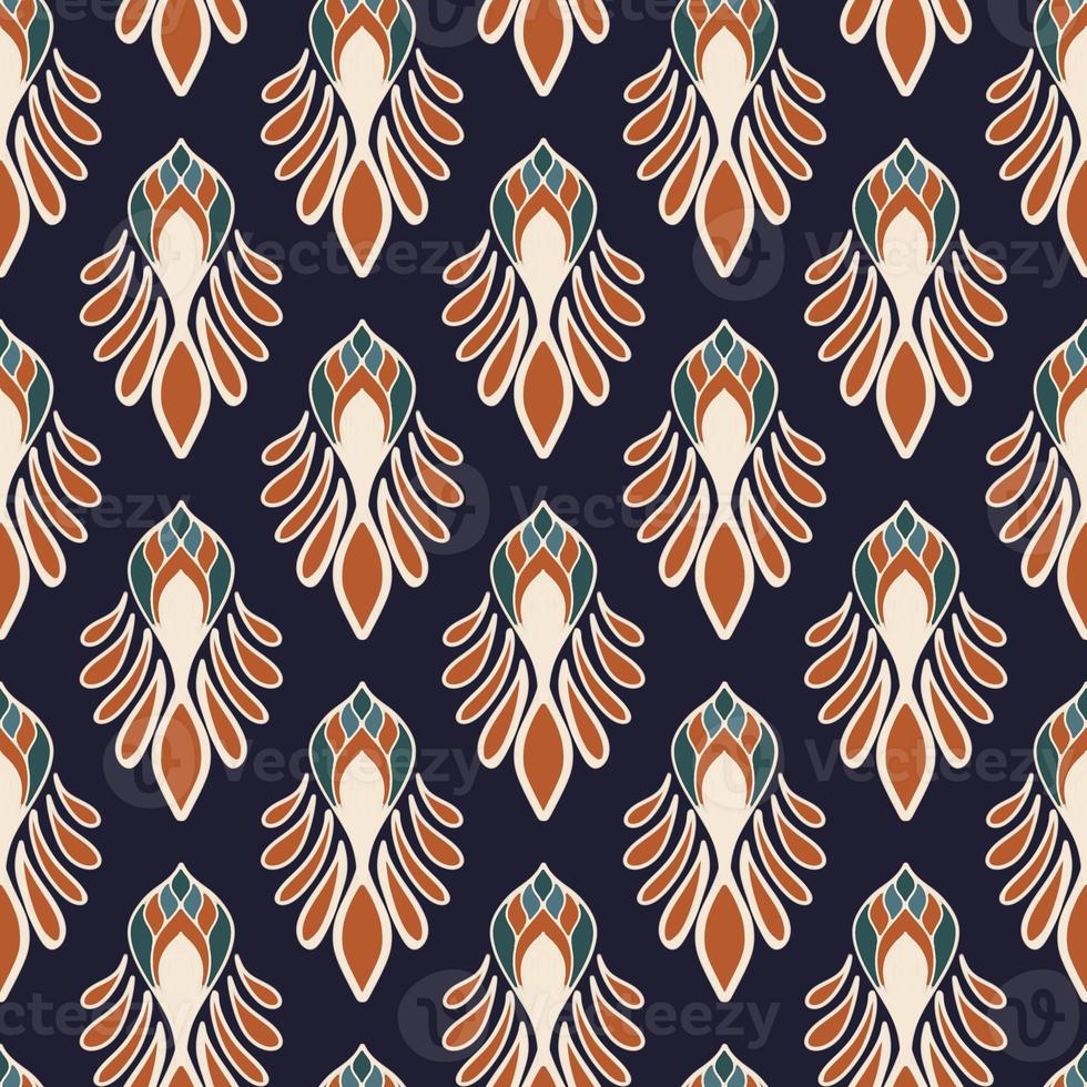 étnico ikat patrones geométrico nativo tribal boho motivo azteca textil tela alfombra mandalas africano americano India flor foto