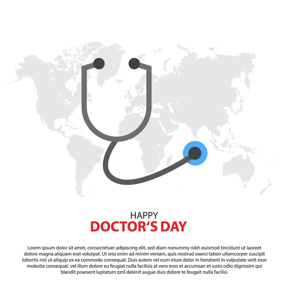 national doctor's day, suitable for background, banner, poster, website vector