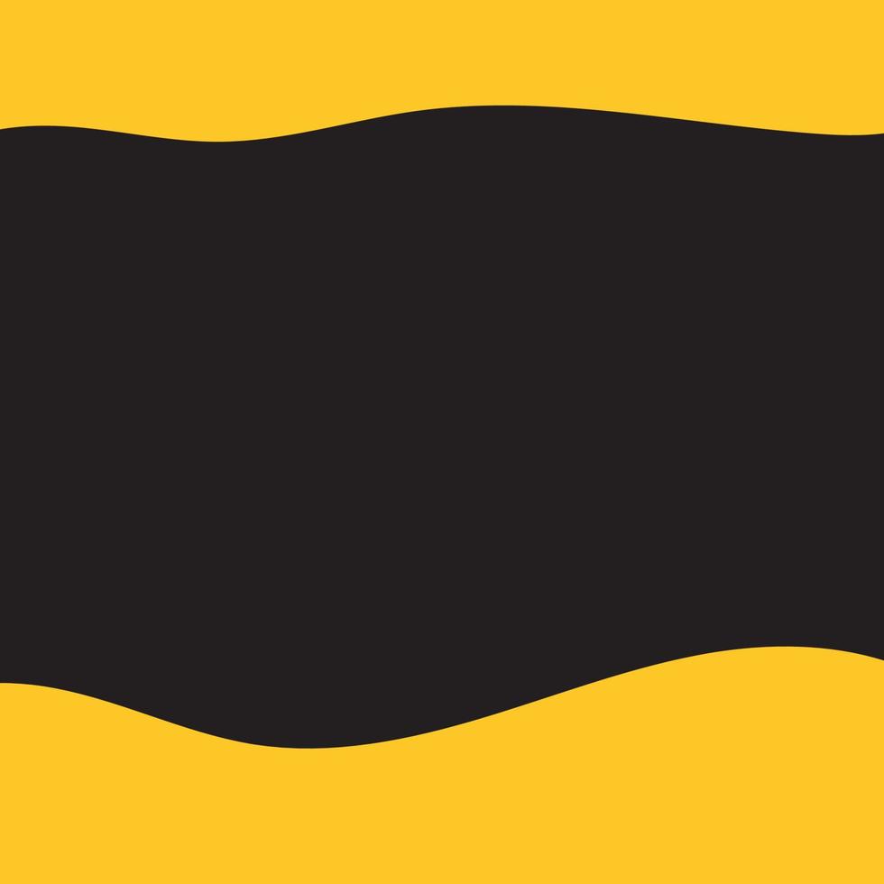 cuadrado social medios de comunicación enviar en amarillo y negro colores. vector