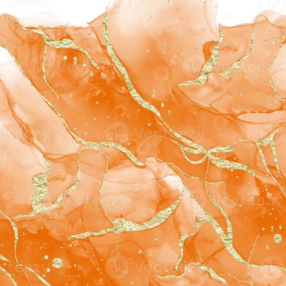 background, orange, watercolor, gold, watercolour 20552200 Stock Photo