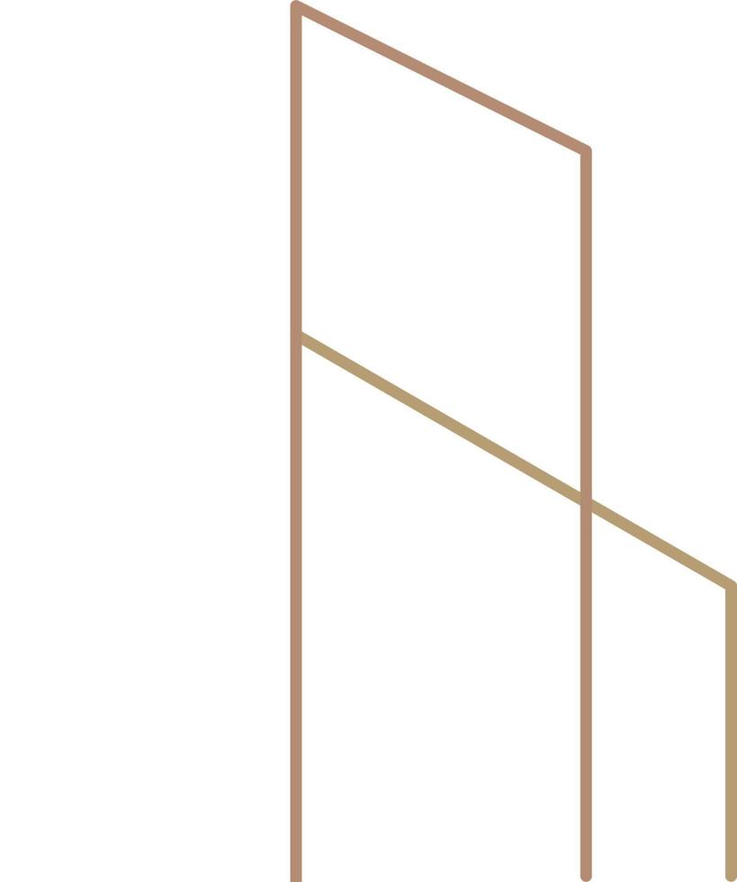 Modern Architecture Logo Outline Vector Illustration