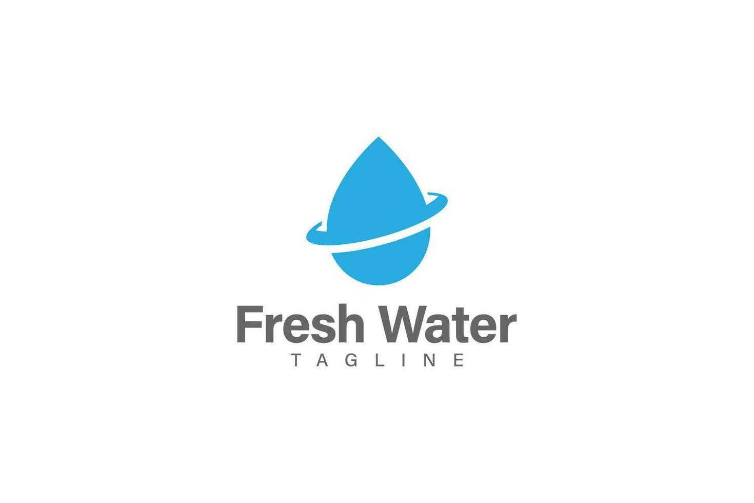 vector de diseño de logotipo de agua dulce