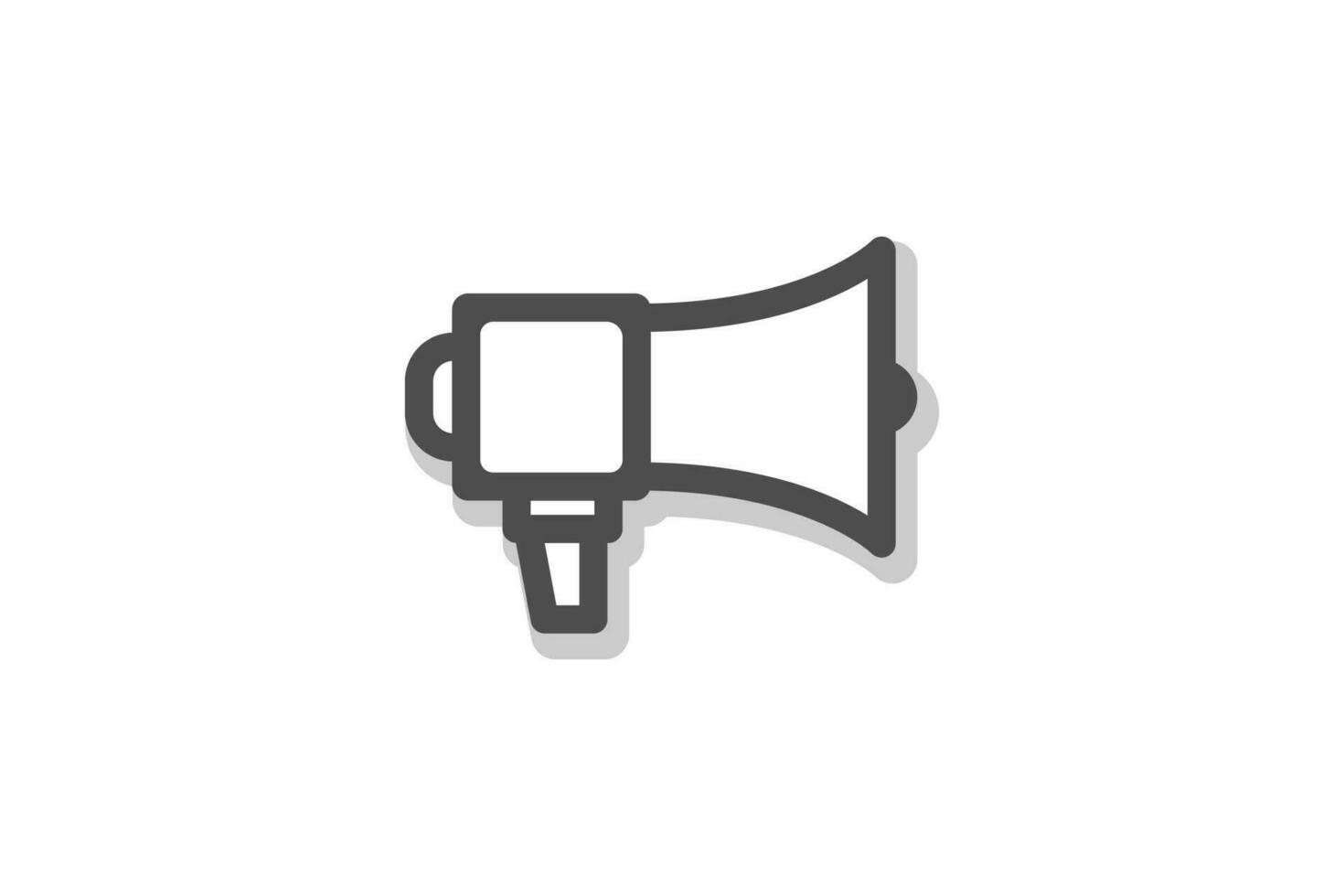 Megaphone icon sign symbol vector design