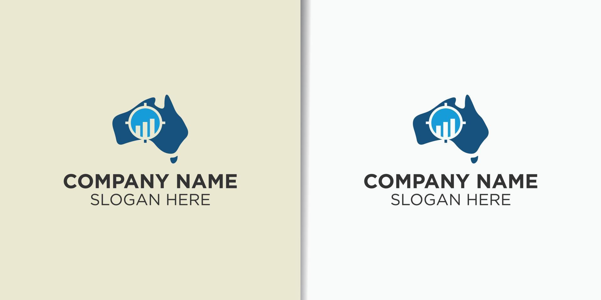 Australia economy logo vector, business logo template vector