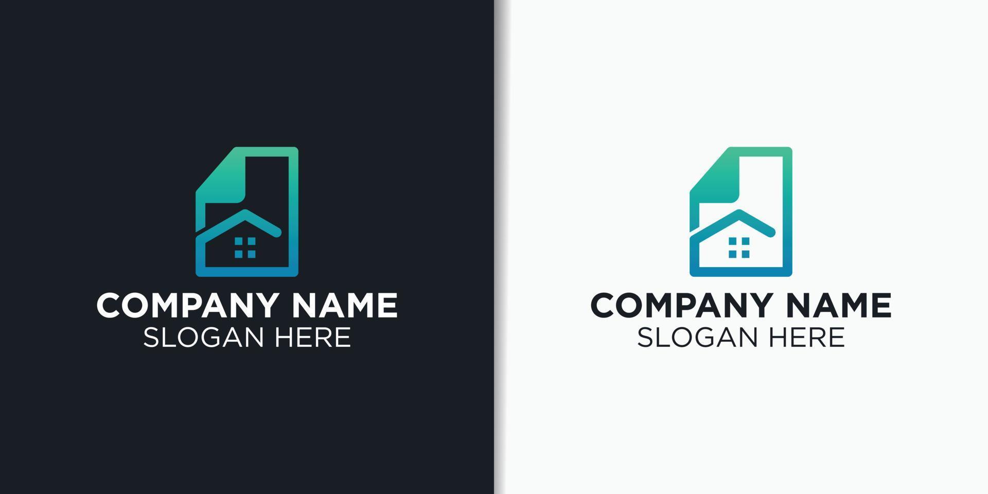 building data logo vector, construction logo template vector