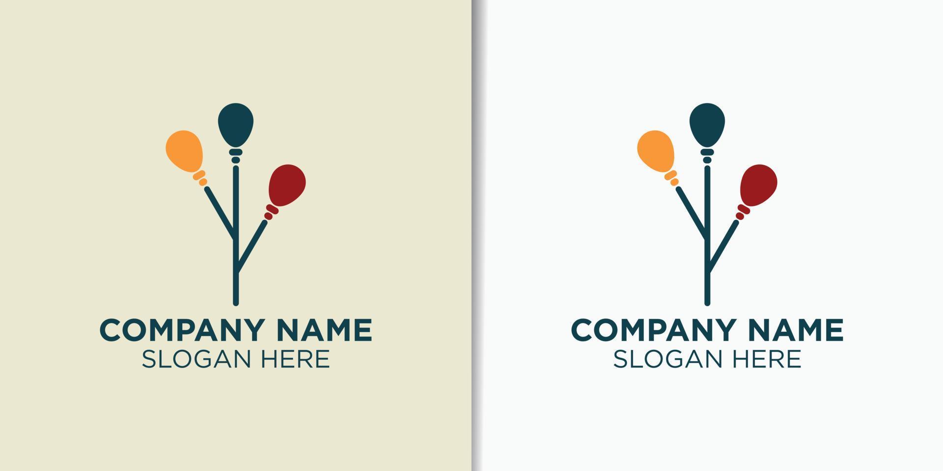 tree and consult logo vector, communication logo template vector