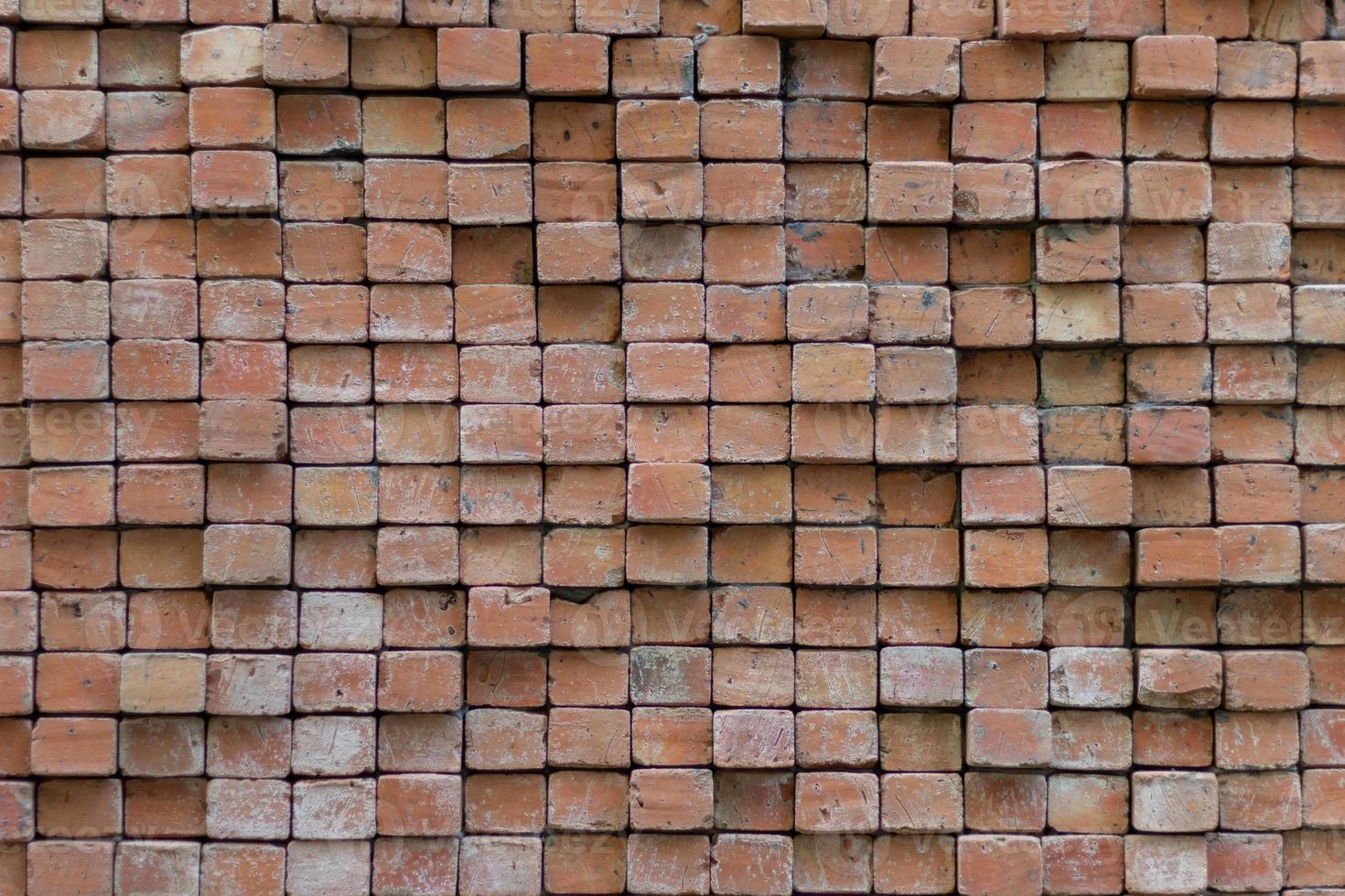 Construction brick wall background Made up as designed to make the brick wall look beautiful and strong, and the brick wall has space for advertising messages. copy space for inserting text photo