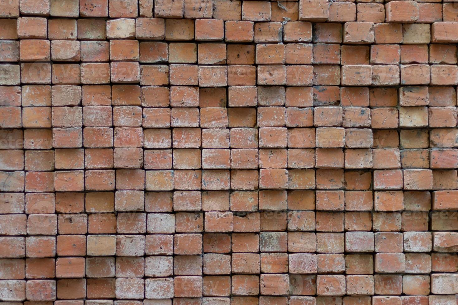 Construction brick wall background Made up as designed to make the brick wall look beautiful and strong, and the brick wall has space for advertising messages. copy space for inserting text photo