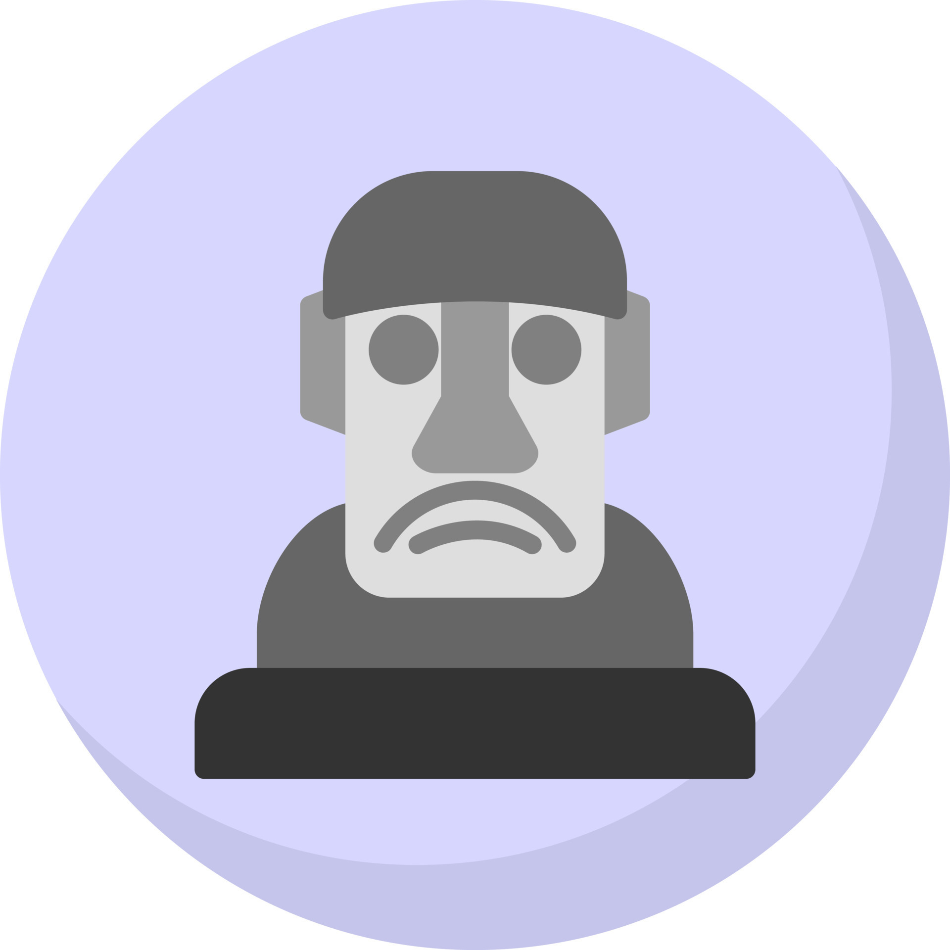 black and white illustration of moai icon. 24471303 Vector Art at Vecteezy