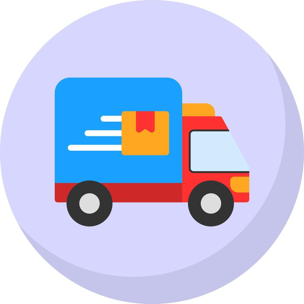 Delivery Truck Vector Icon Design