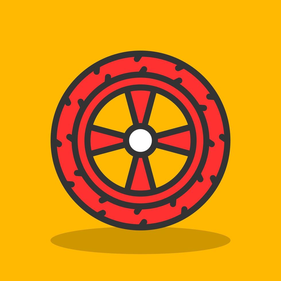 Wheel Vector Icon Design