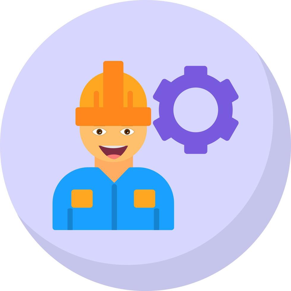 diseño de icono de vector de trabajador