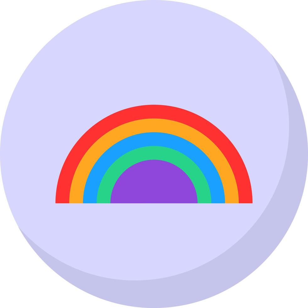 Rainbow Vector Icon Design