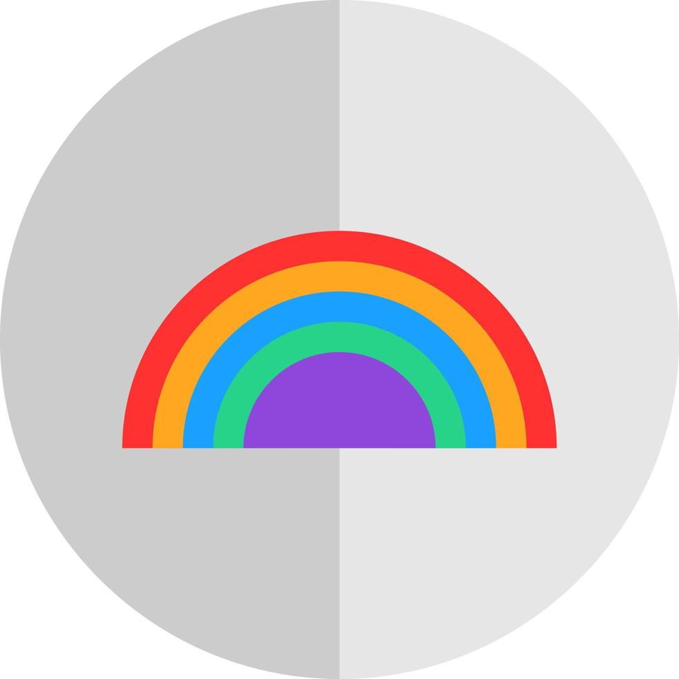 Rainbow Vector Icon Design