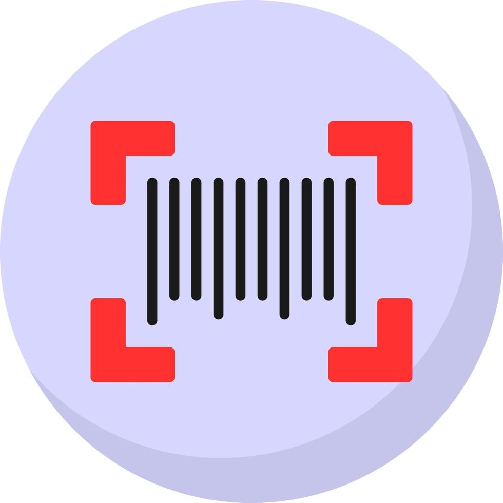 Barcode Scan Vector Icon Design