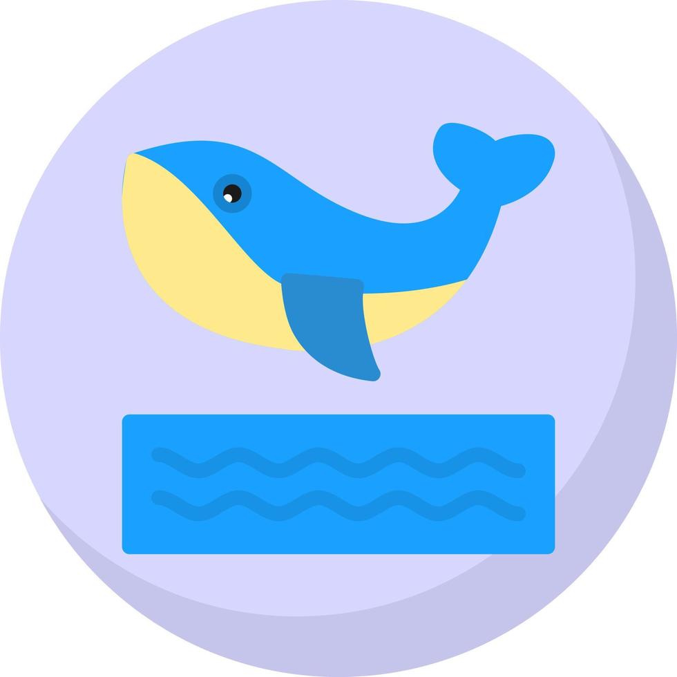 Whale Vector Icon Design