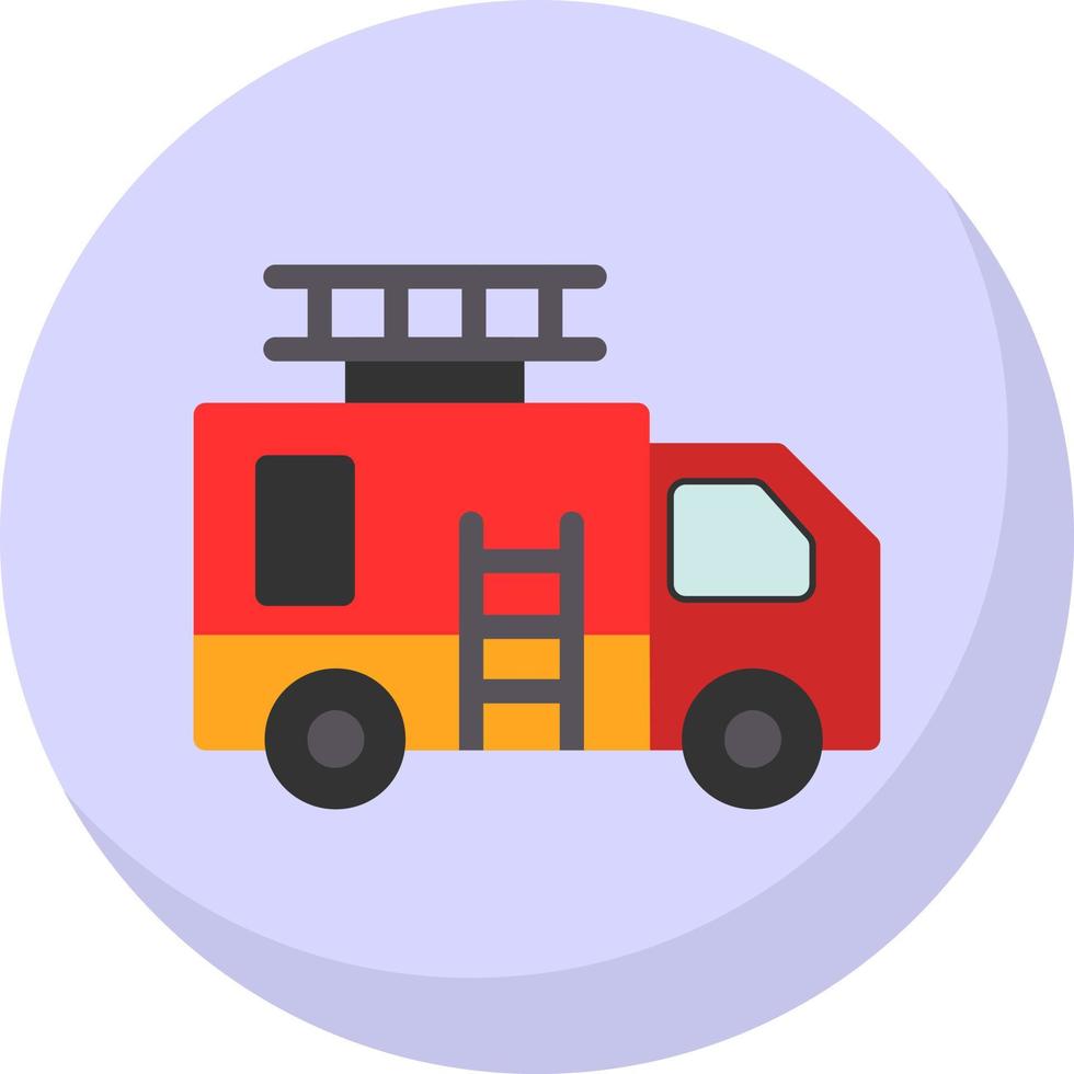 Fire Truck Vector Icon Design