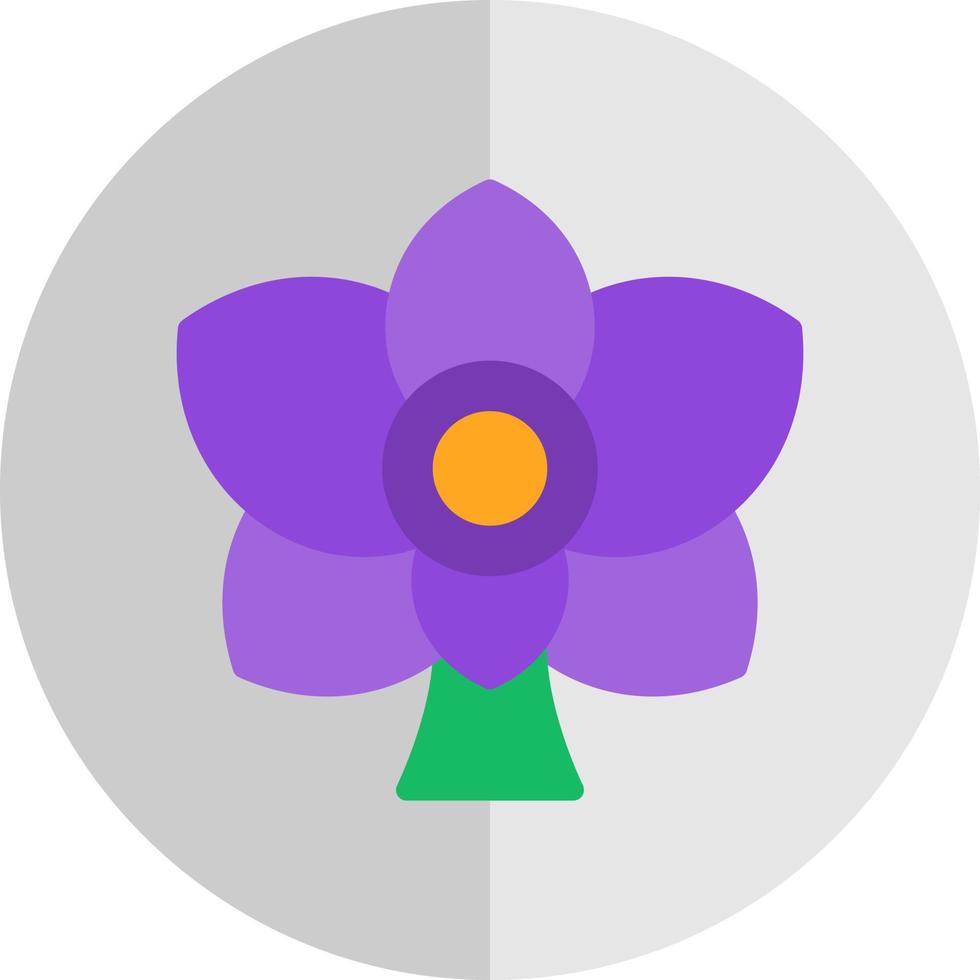 Orchid Vector Icon Design