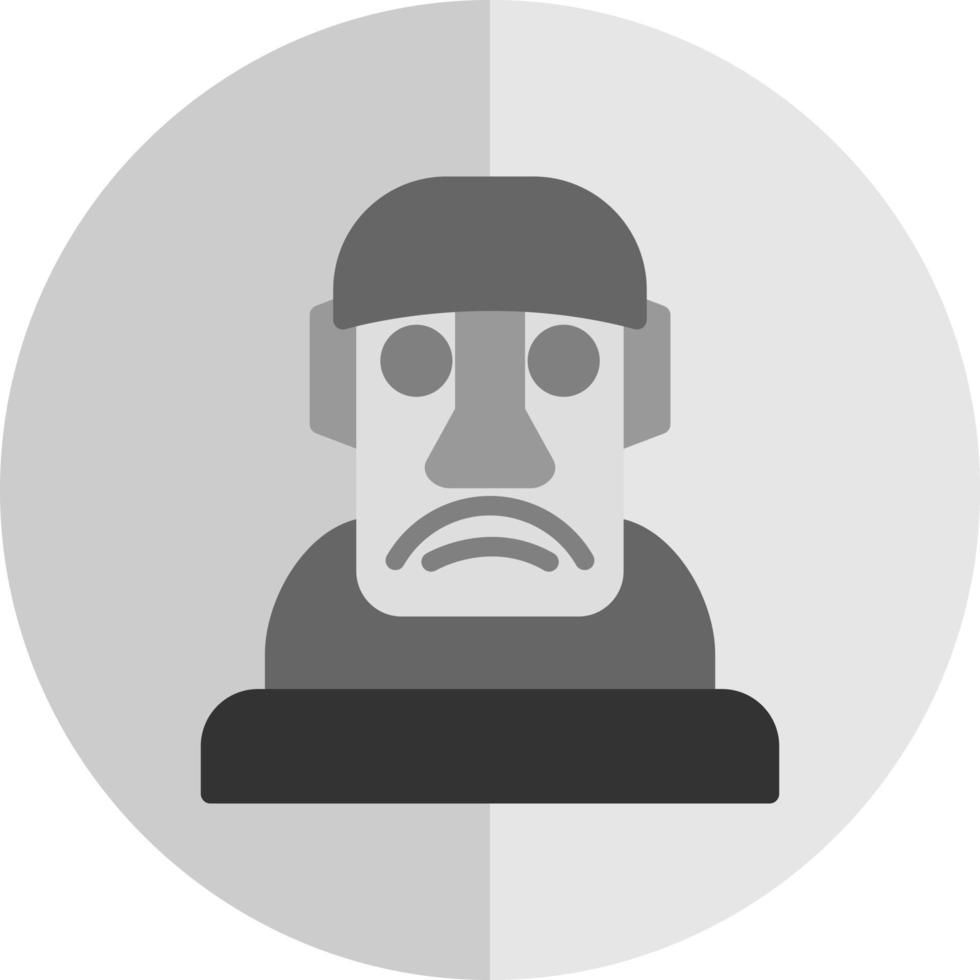 diseño de icono de vector moai