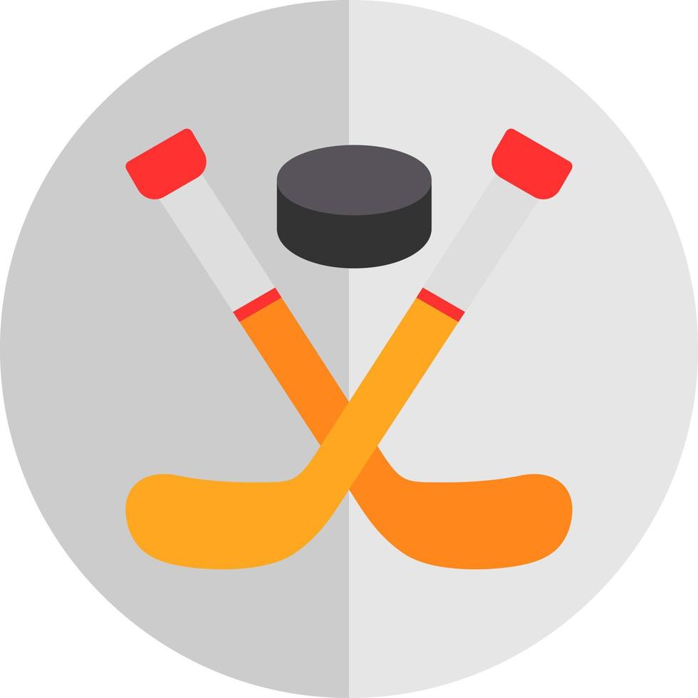 Ice Hockey Vector Icon Design