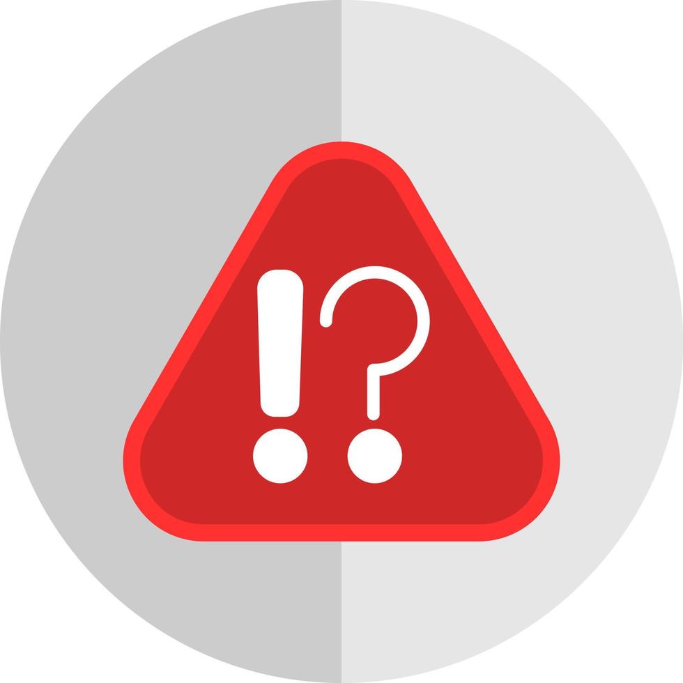 Exclamation Mark Vector Icon Design