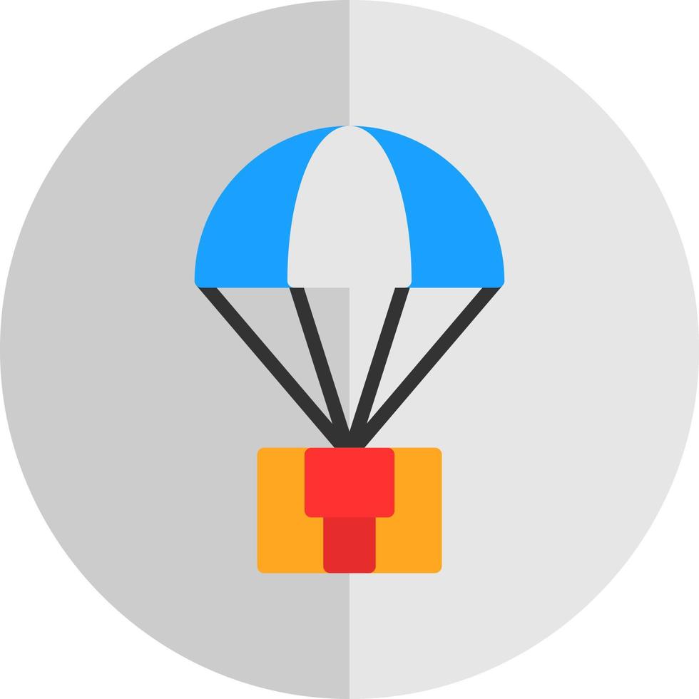 Parachute Vector Icon Design