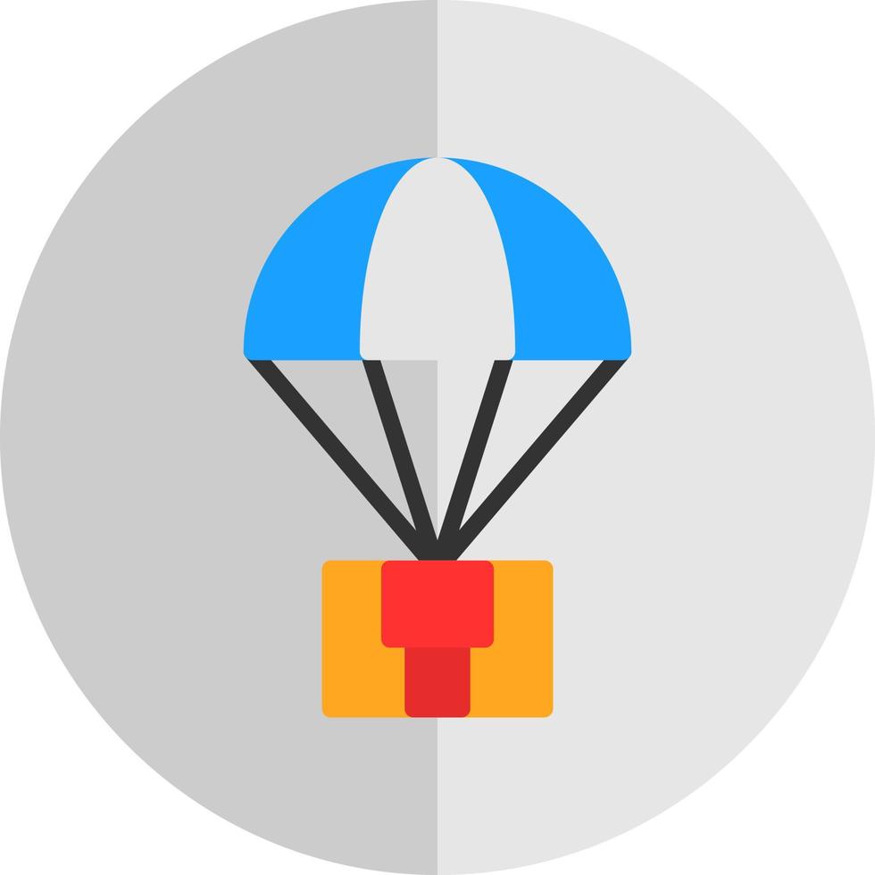 Parachute Vector Icon Design