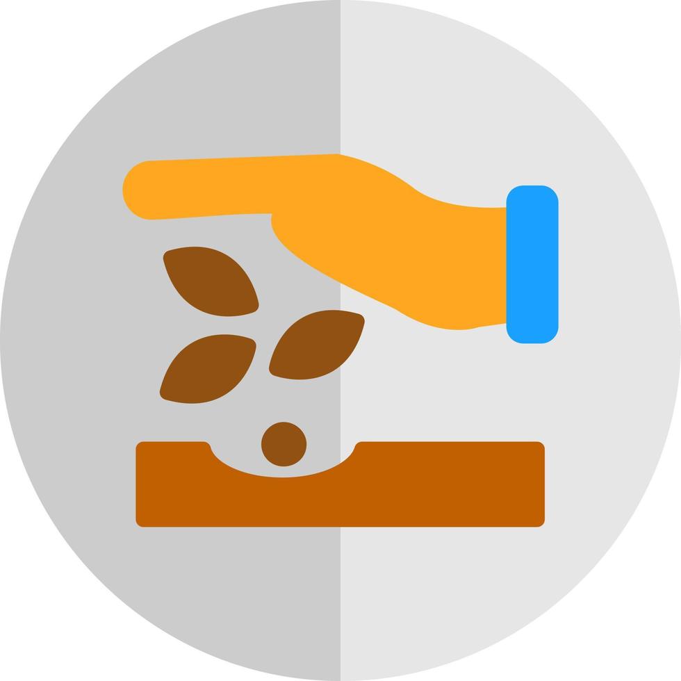 Seeding Vector Icon Design