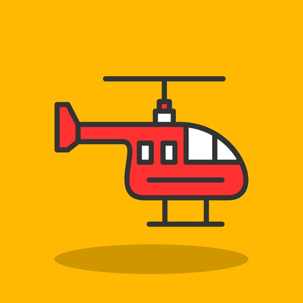 Helicopter Vector Icon Design