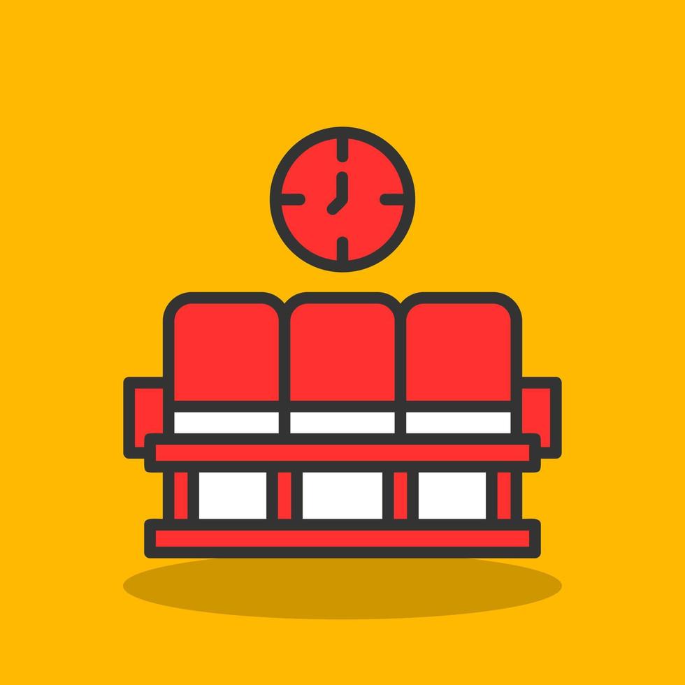 Waiting Area Vector Icon Design