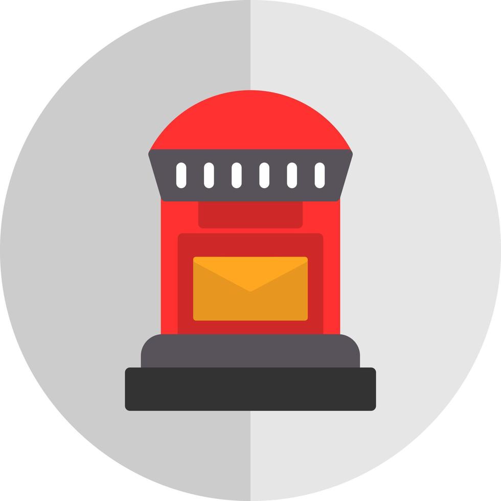 Postbox Vector Icon Design