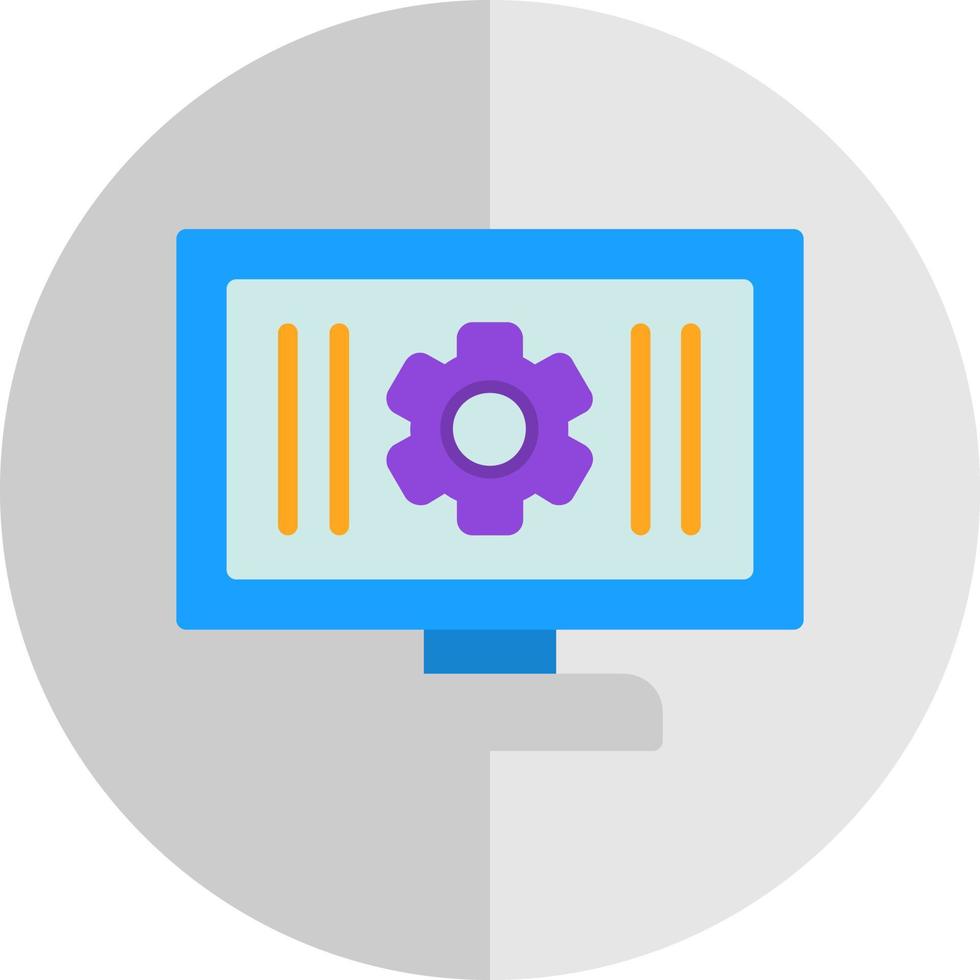 Monitoring Vector Icon Design