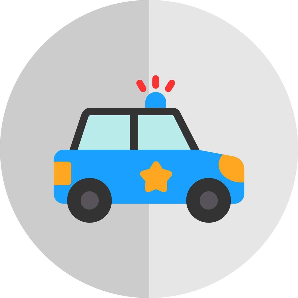 diseño de icono de vector de coche de policía