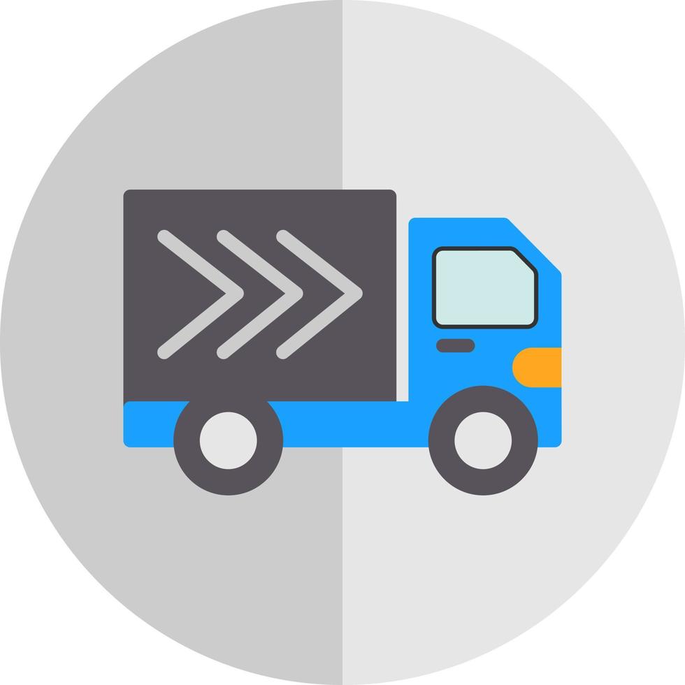 Delivery Truck Vector Icon Design