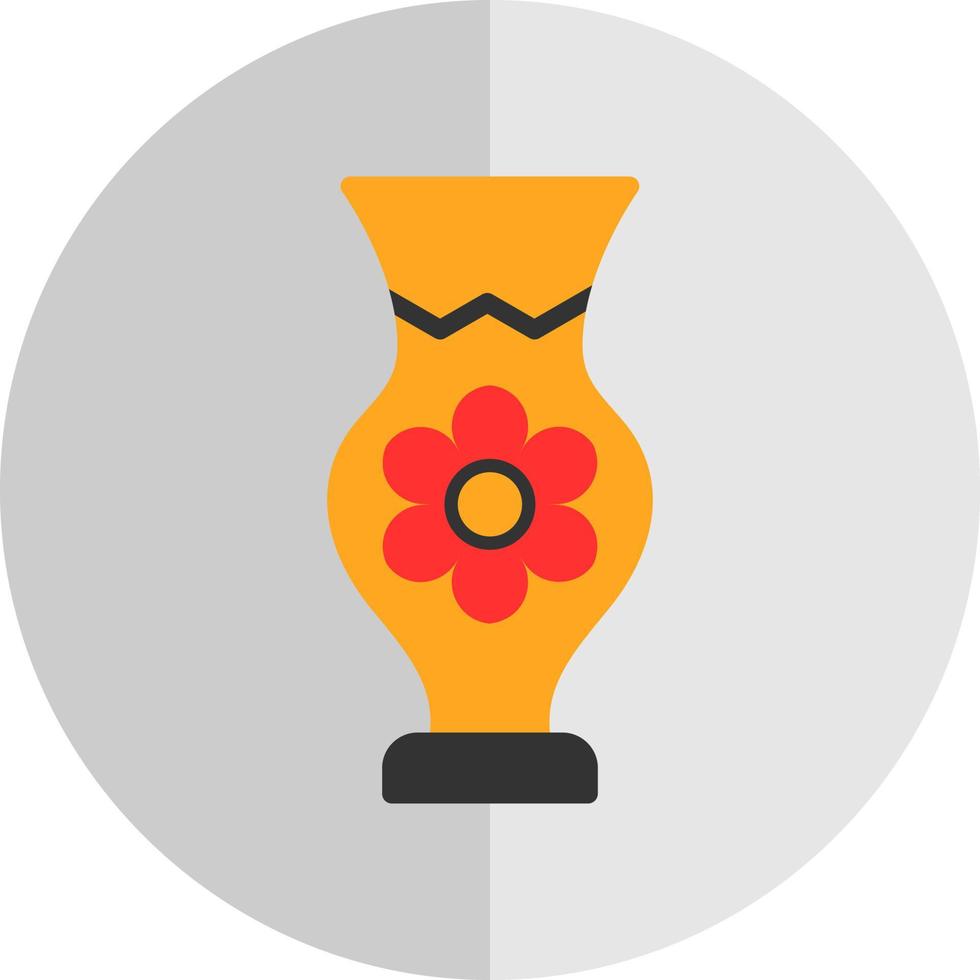 diseño de icono de vector de florero