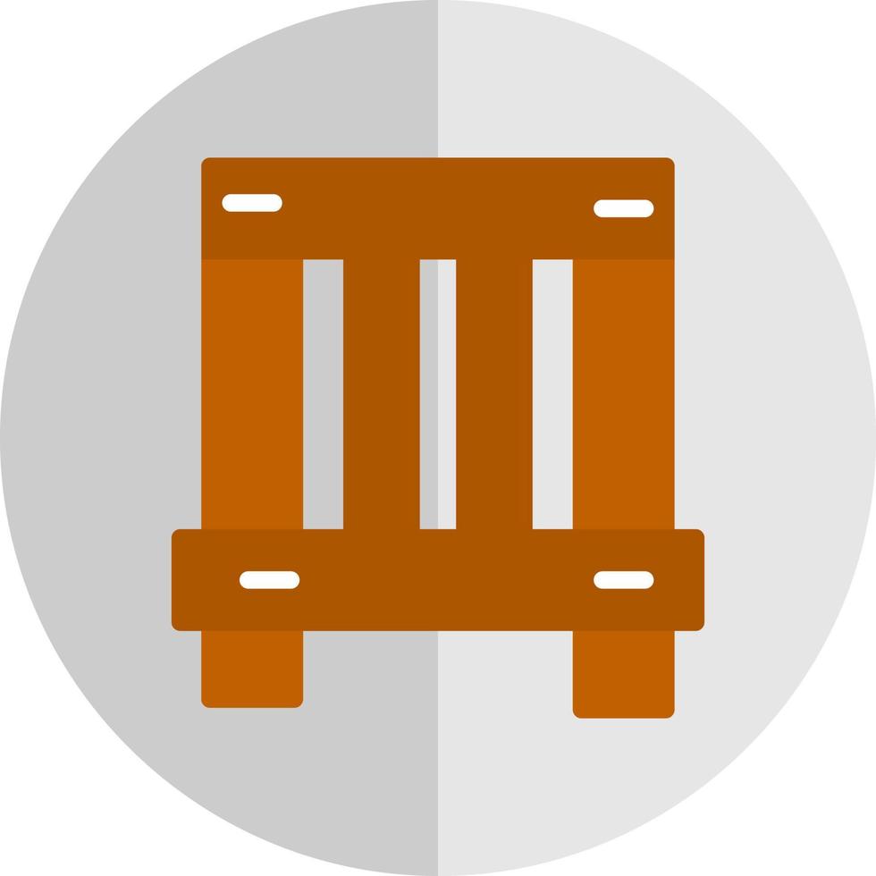 Wooden Box Vector Icon Design