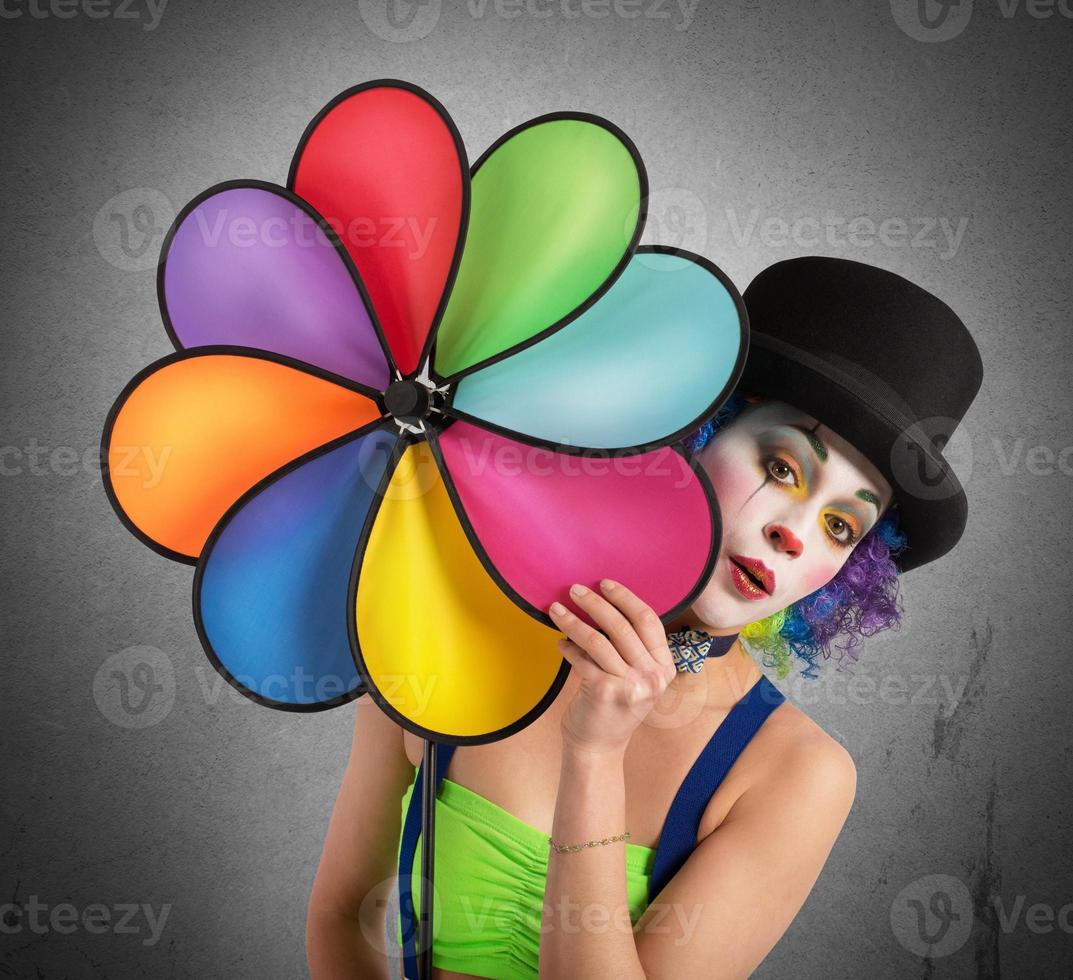 Clown with helix photo