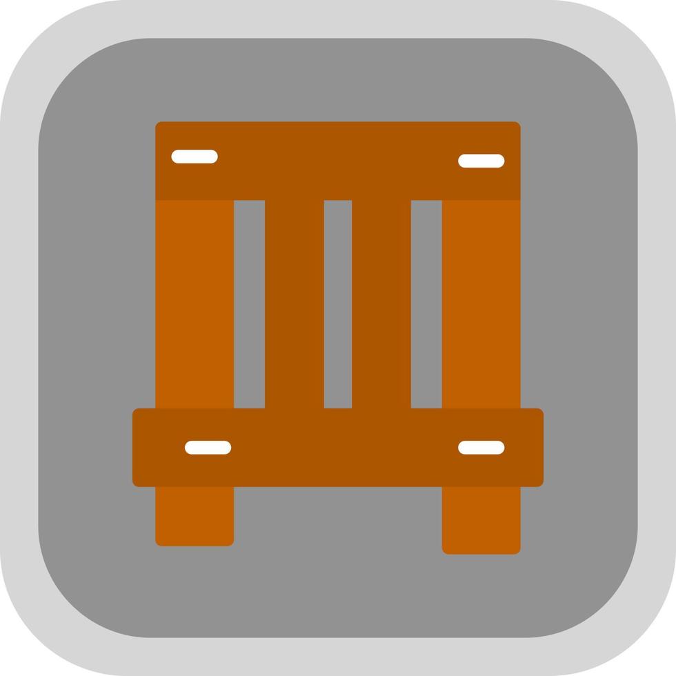 Wooden Box Vector Icon Design