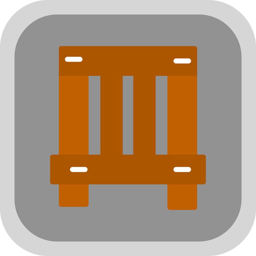 Wooden Box Vector Icon Design