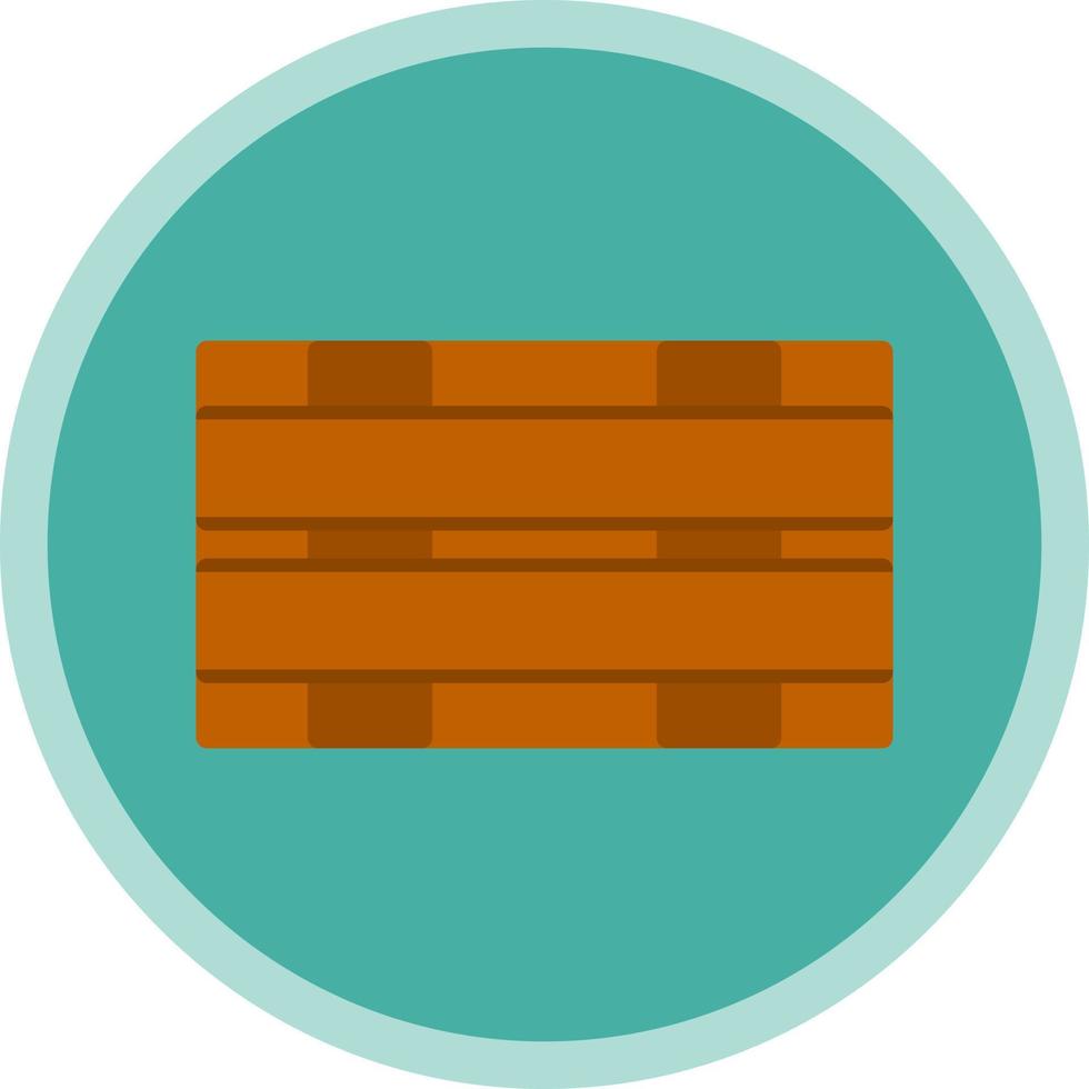 Wood Box Vector Icon Design