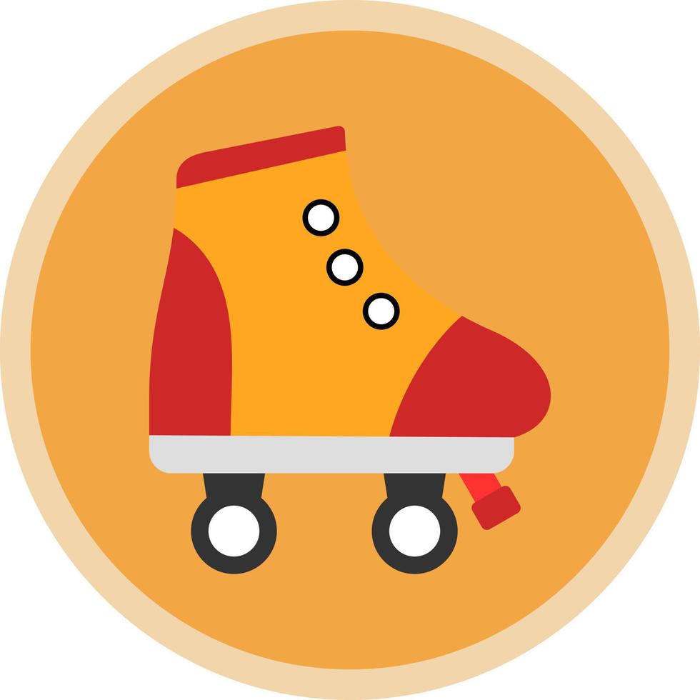 Roller Skate Vector Icon Design