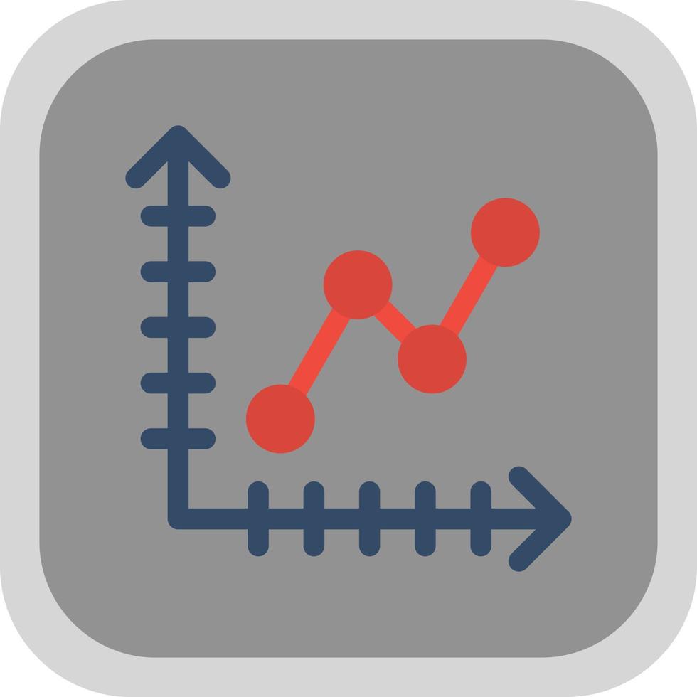 Line Graph Vector Icon Design