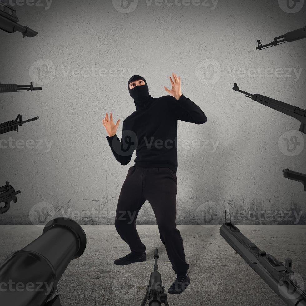 Thief caught redhanded 20554452 Stock Photo at Vecteezy