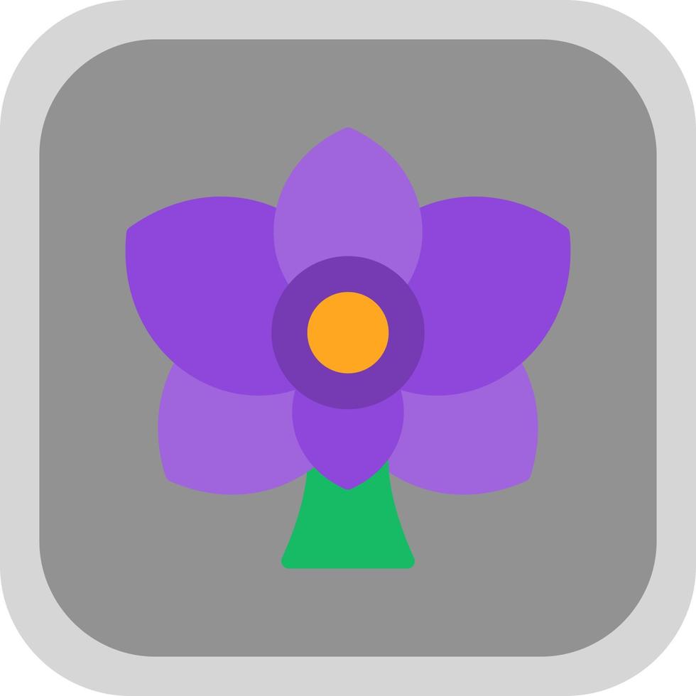 Orchid Vector Icon Design