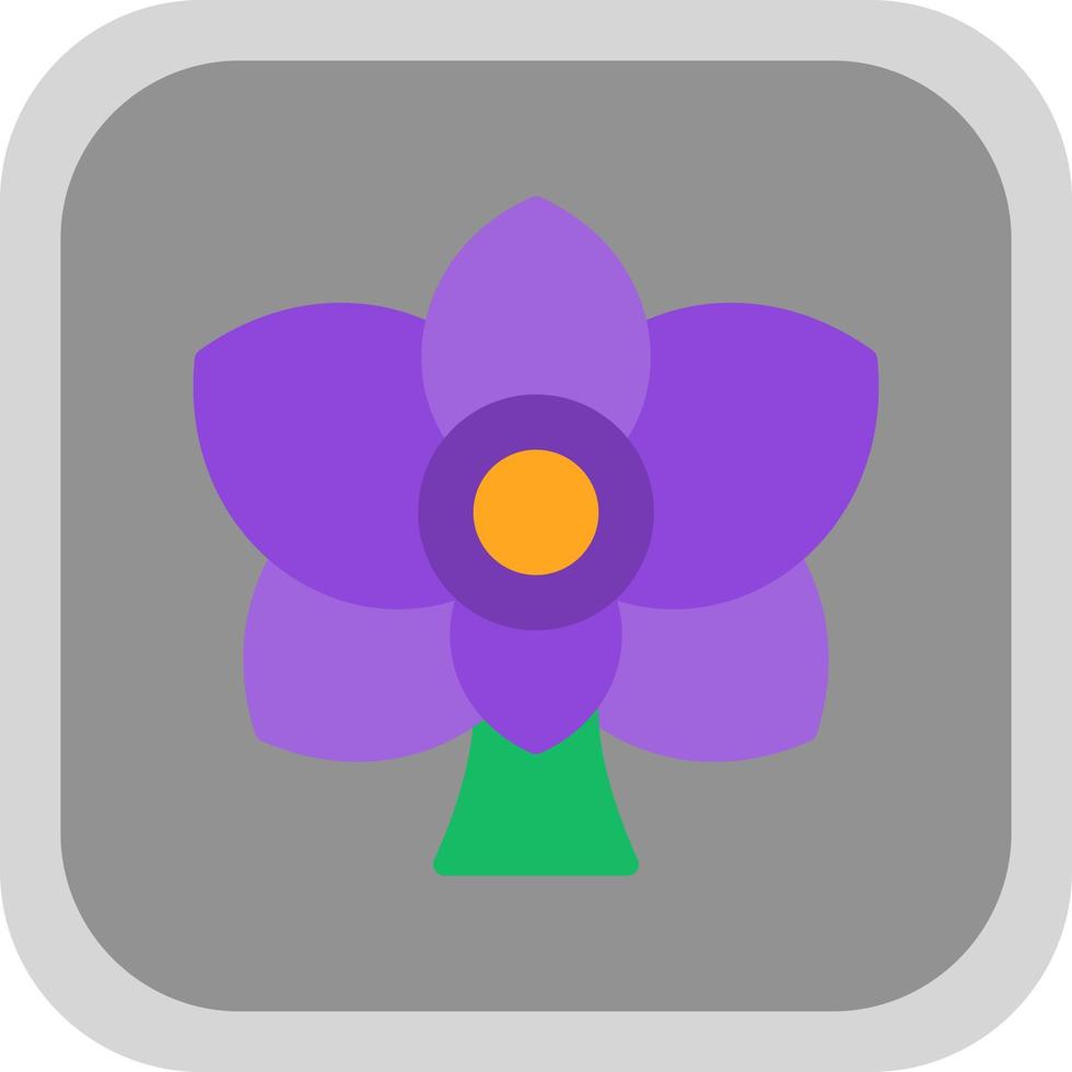 Orchid Vector Icon Design